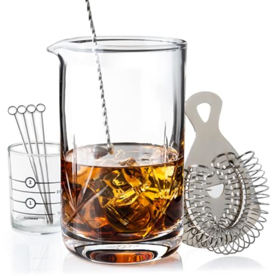 Old Fashioned Glass - Cocktail Mixing Glass, Old Fashioned Kit,