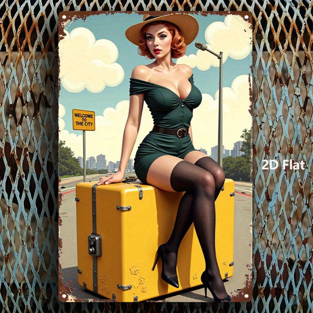Vintage Beauty with Suitcase M - Home Bar Cafe recensione e prezzo