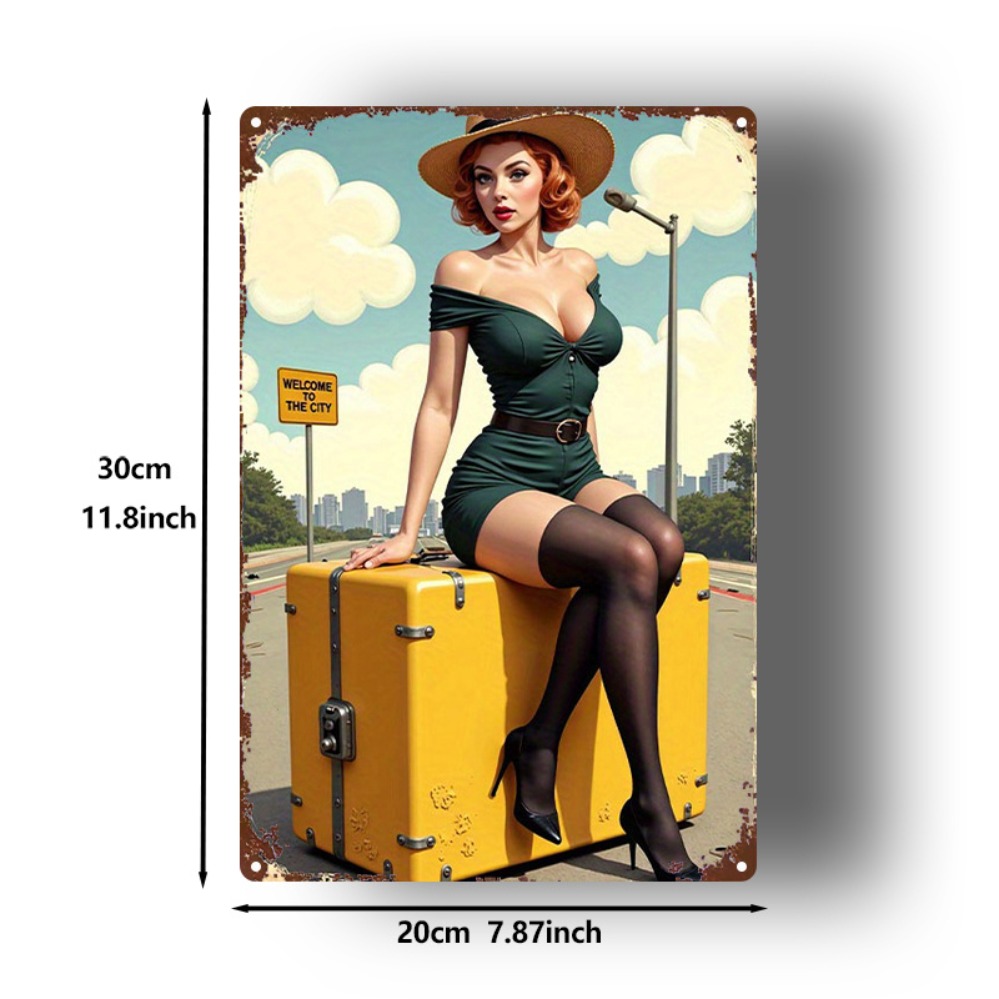 Vintage Beauty with Suitcase M - Home Bar Cafe recensione e prezzo