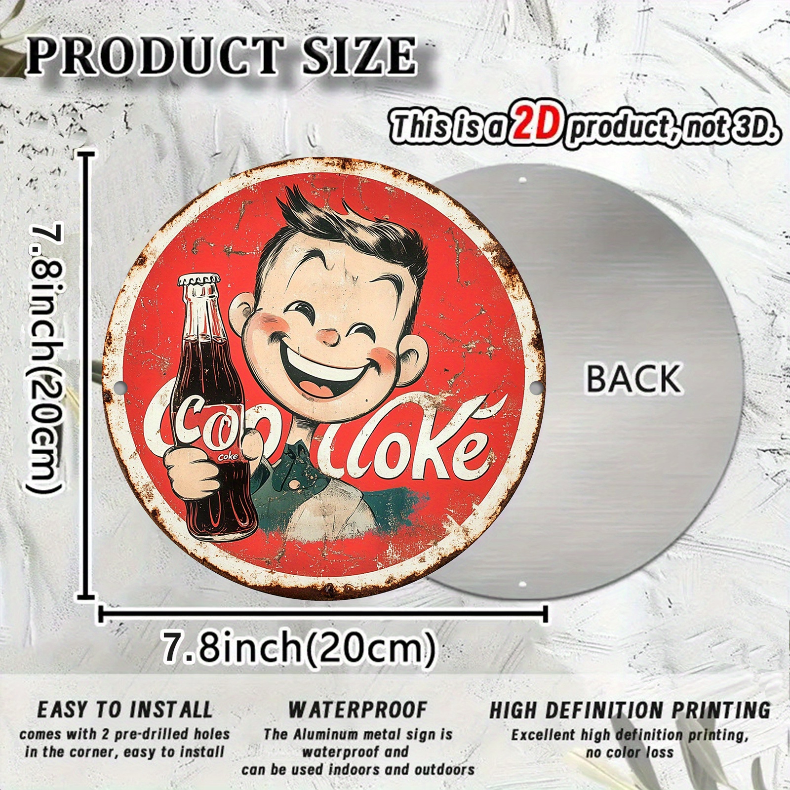 Vintage-Style Cola Advertiseme - Home Bar Cafe recensione e prezzo