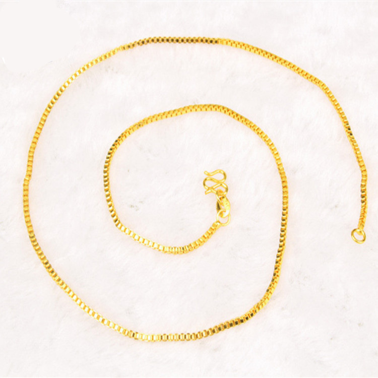 AU999 Box Chain Necklace Women - Bar Cart Gold recensione e prezzo