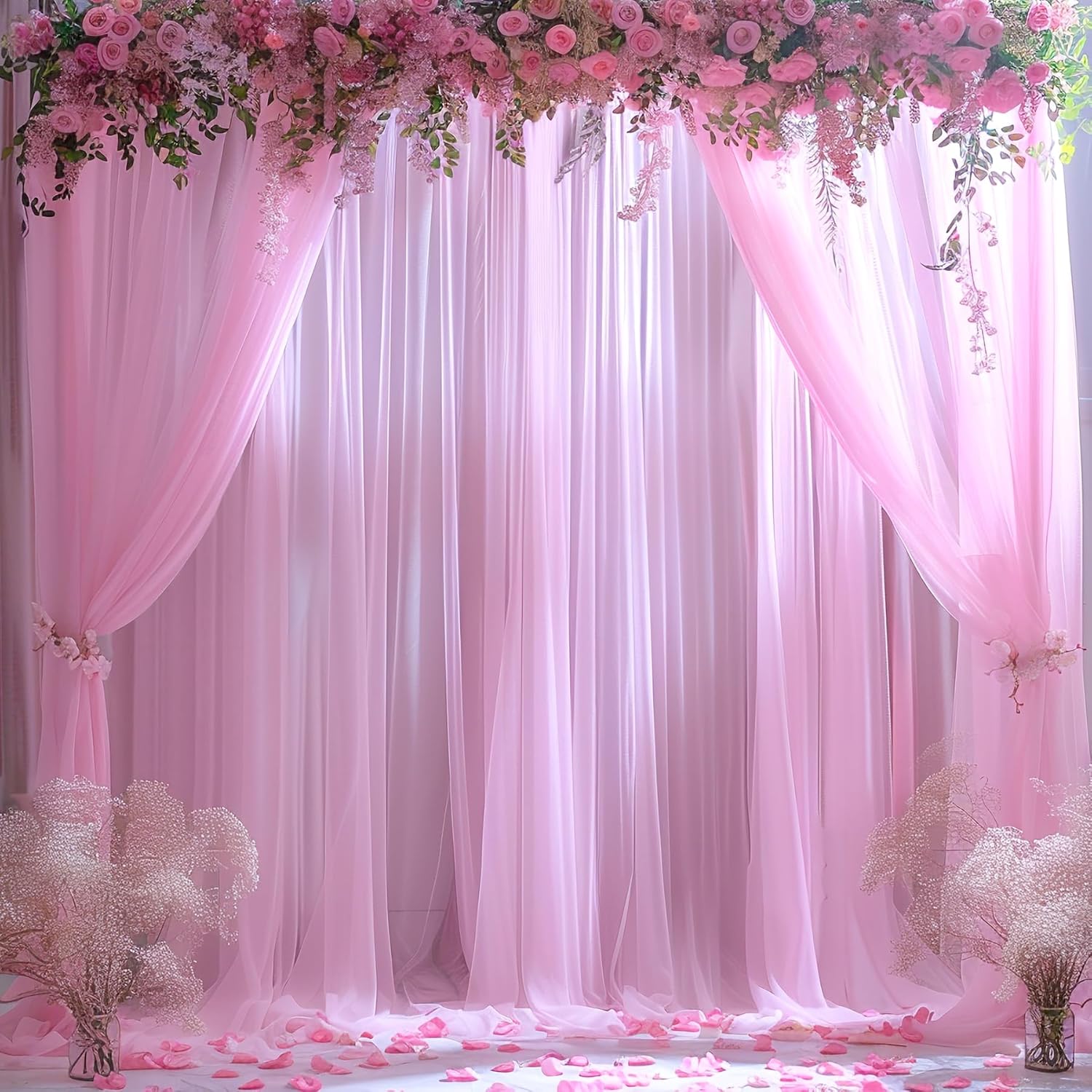 Pink Tulle Backdrop Curtain fo - Home Bargains recensione e prezzo