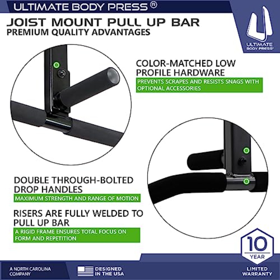Joist Mount Pull Up Bar for Ho - Home Bar And Gym recensione e prezzo