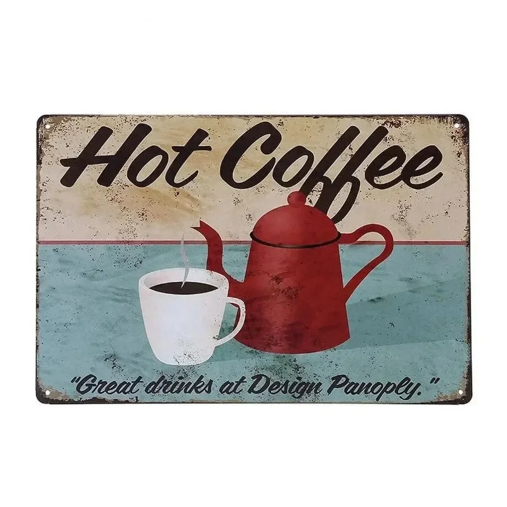 Plaque Metal Signs Drink Coffe - Home Bar Cafe recensione e prezzo