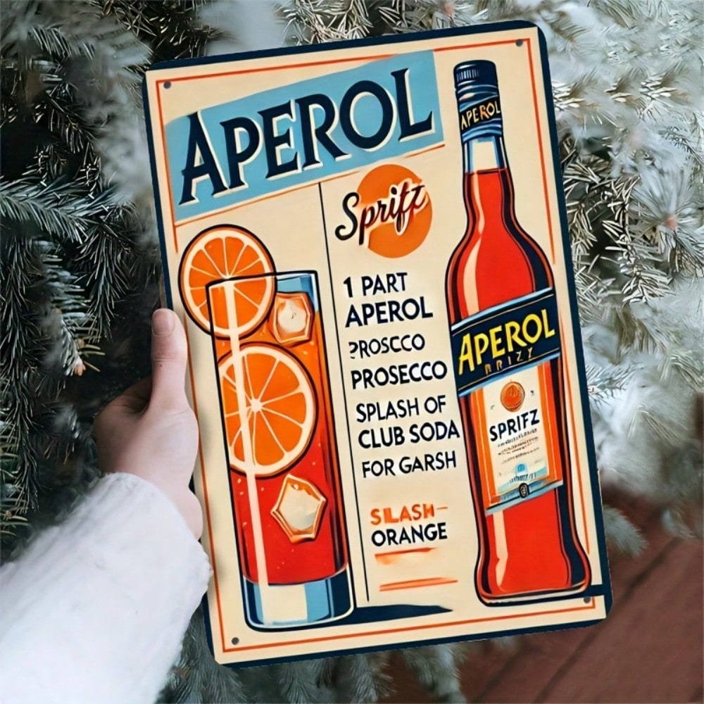 Vintage Aperol Spritz Metal Si - Home Bar Cafe recensione e prezzo