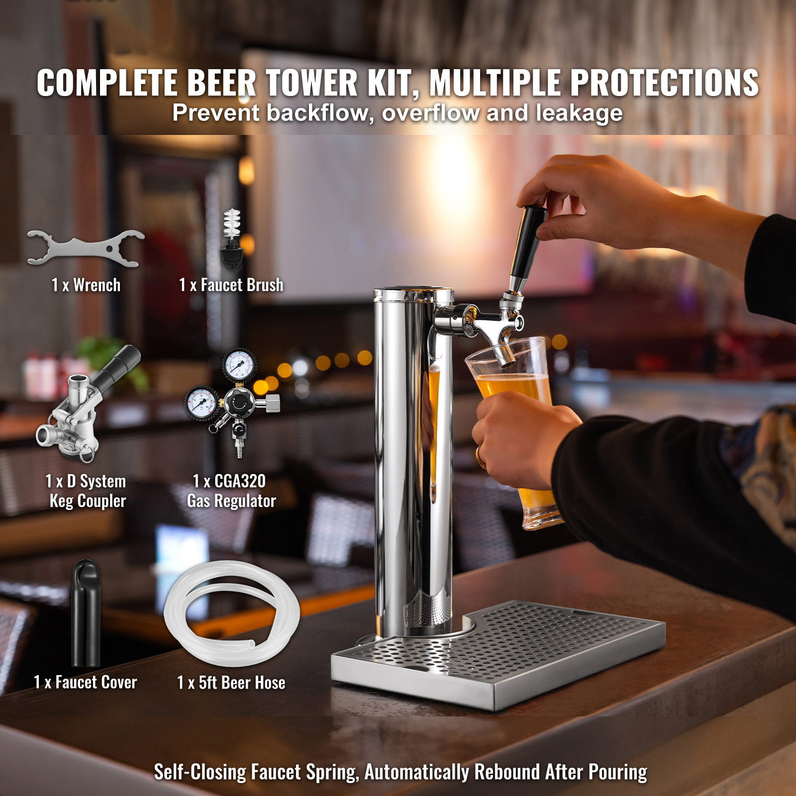 Stainless Steel Single-Tap Bee - Home Bar Setup Kit recensione e prezzo