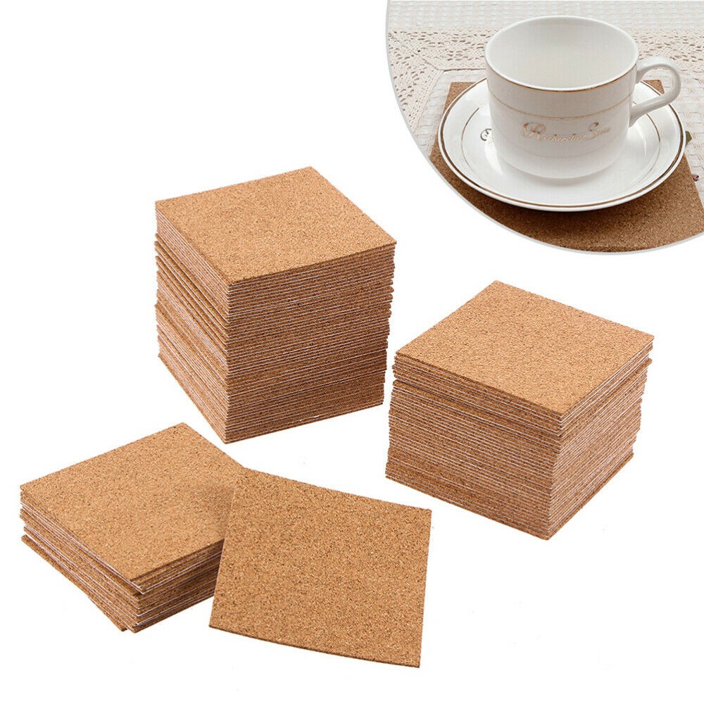 10Pcs Cork Coasters Square Cor - Home Bar Supplies recensione e prezzo