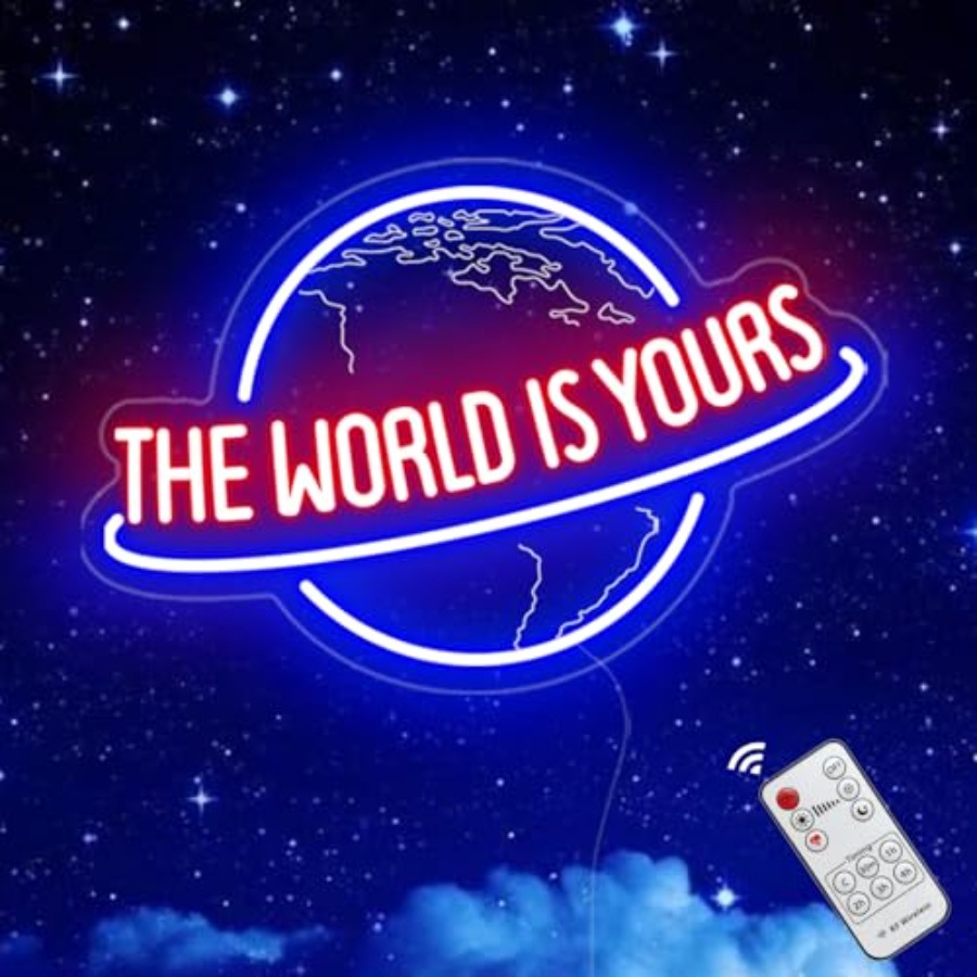 The World Is Yours Neon Sign,  - Home Bar Signs recensione e prezzo