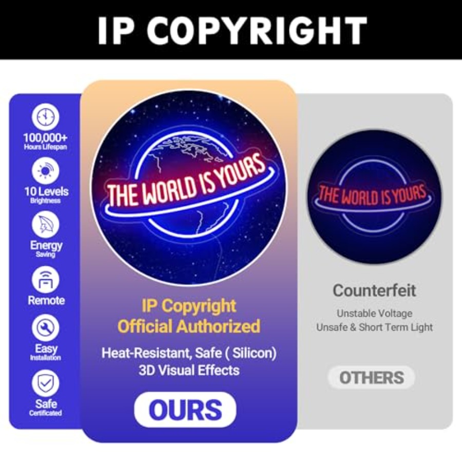 The World Is Yours Neon Sign,  - Home Bar Signs recensione e prezzo