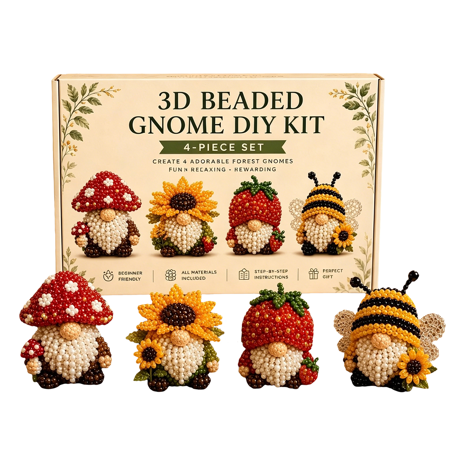 3D Beaded Gnome DIY Kit with F - Home Bargains recensione e prezzo