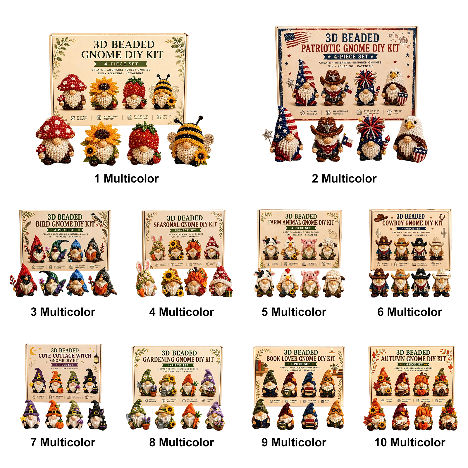 3D Beaded Gnome DIY Kit with F - Home Bargains recensione e prezzo