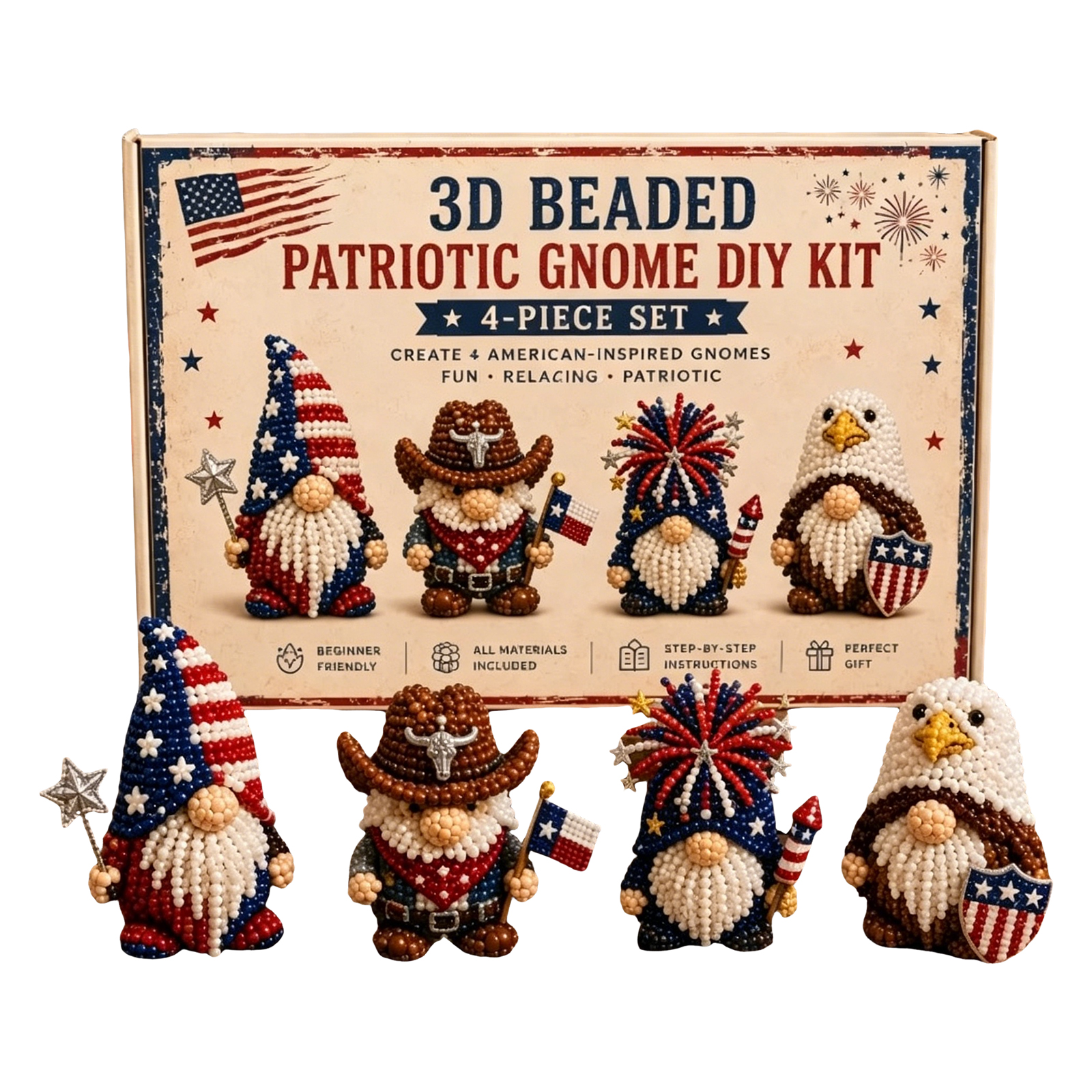 3D Beaded Gnome DIY Kit with F - Home Bargains recensione e prezzo