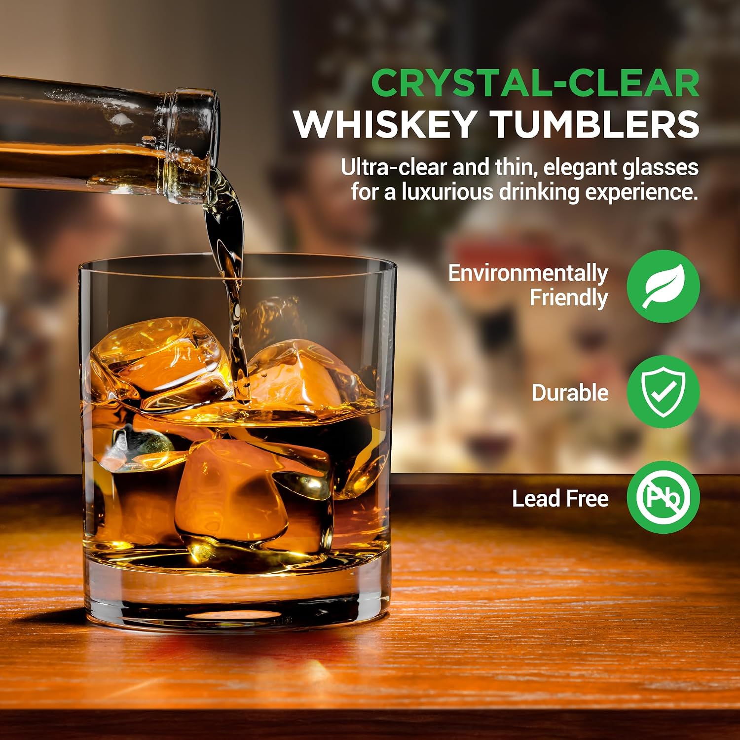 Whiskey Glass Set of 2 – 10 Oz - Old Fashioned Glass recensione e prezzo