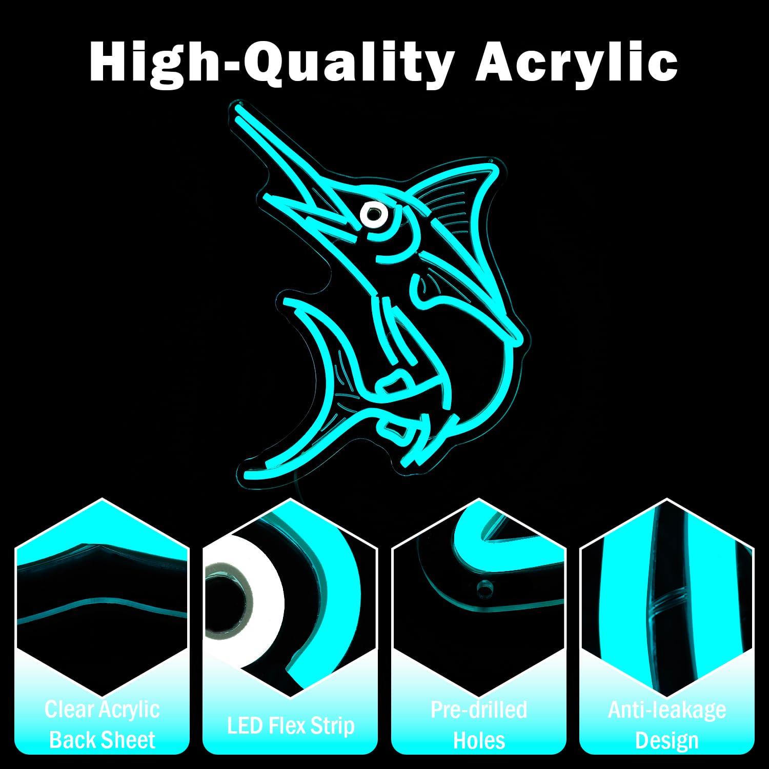 Marlin Fish Neon Sign Deep Sea - Home Bar Signs recensione e prezzo