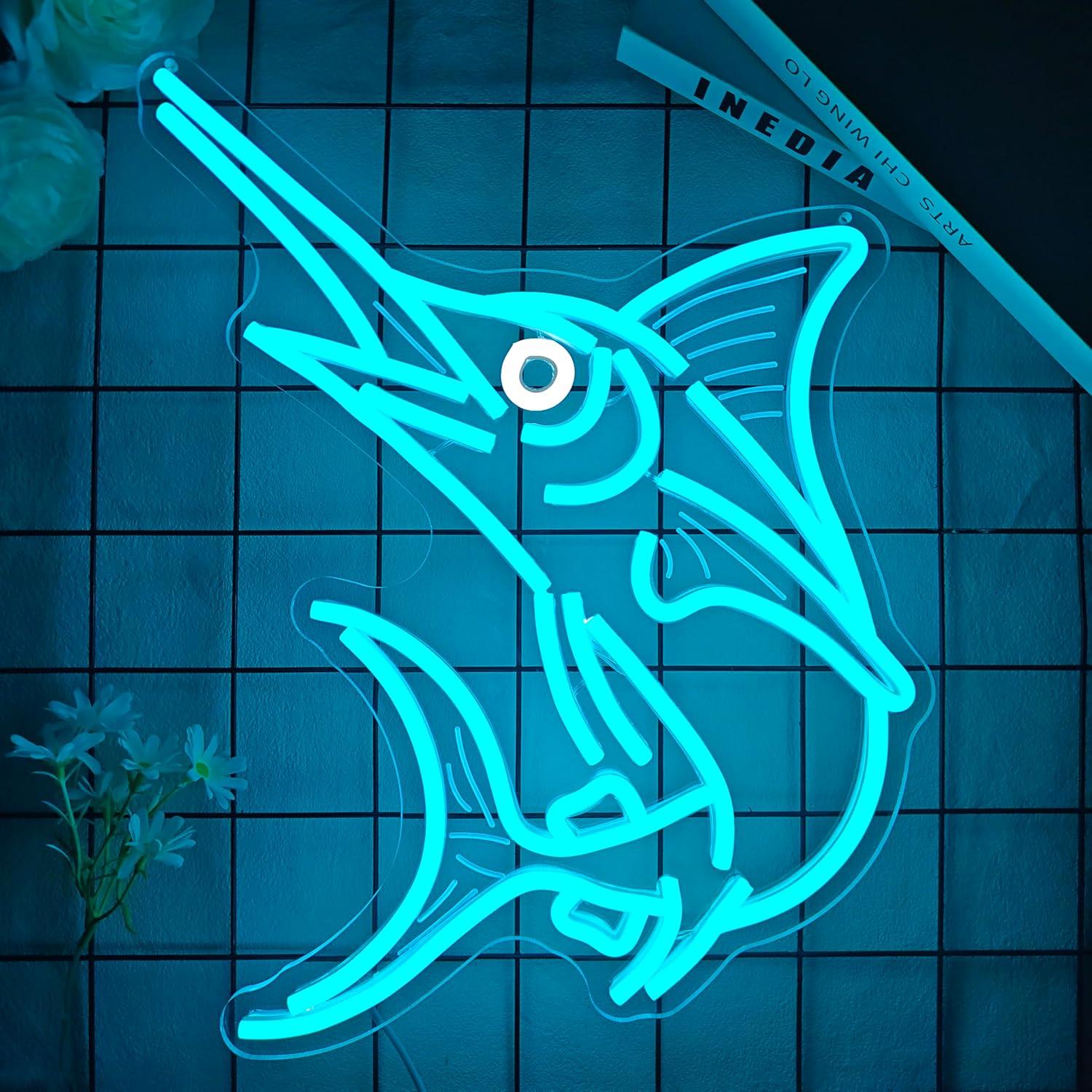 Marlin Fish Neon Sign Deep Sea - Home Bar Signs recensione e prezzo