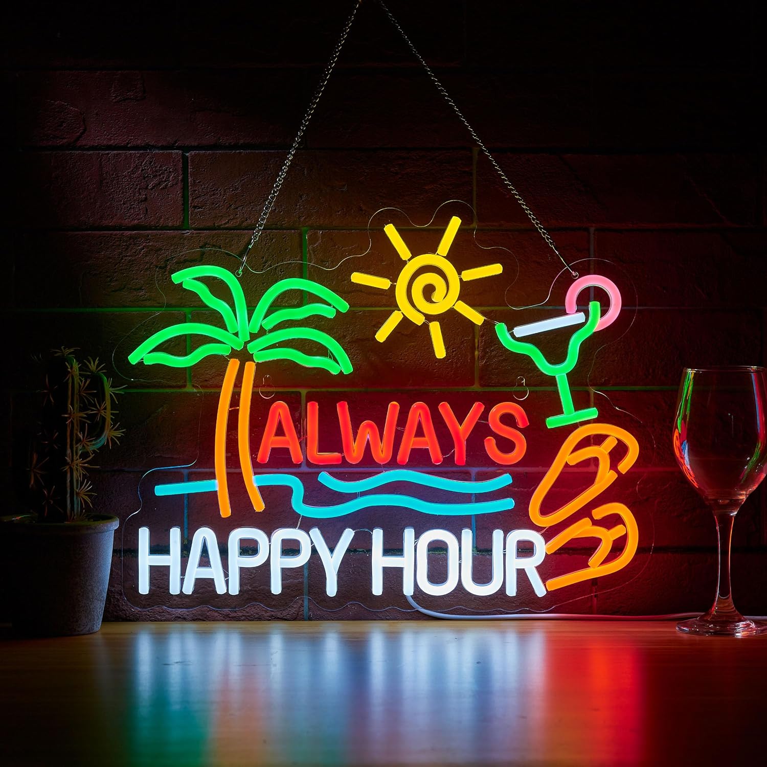 Always Happy Hour Beer Bar Neo - Home Bar Signs recensione e prezzo