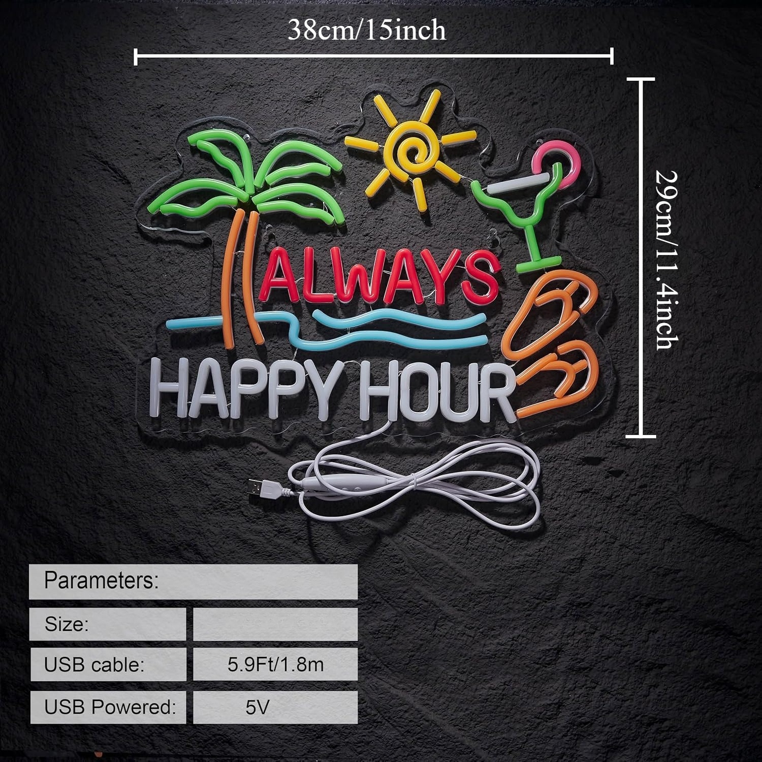 Always Happy Hour Beer Bar Neo - Home Bar Signs recensione e prezzo