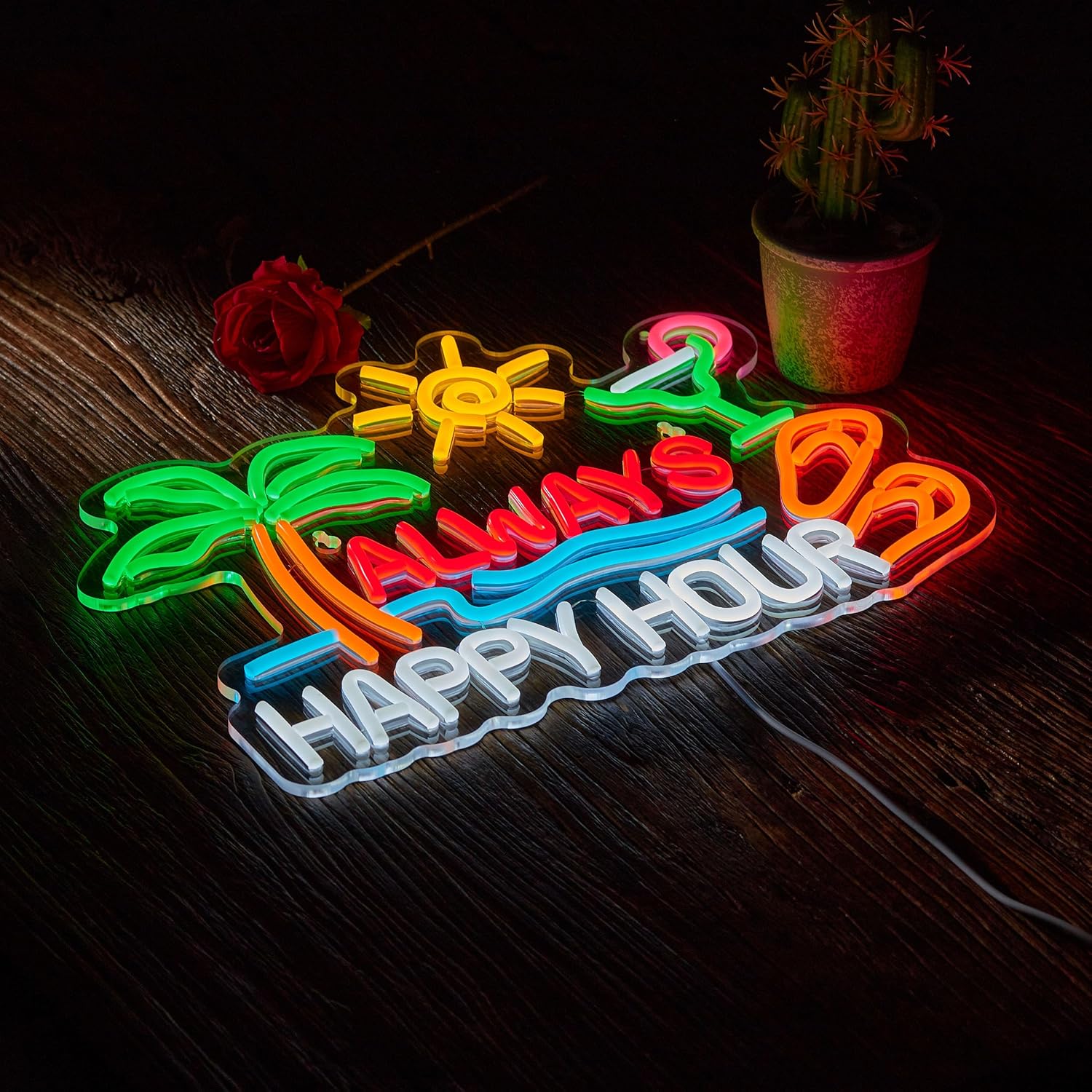 Always Happy Hour Beer Bar Neo - Home Bar Signs recensione e prezzo