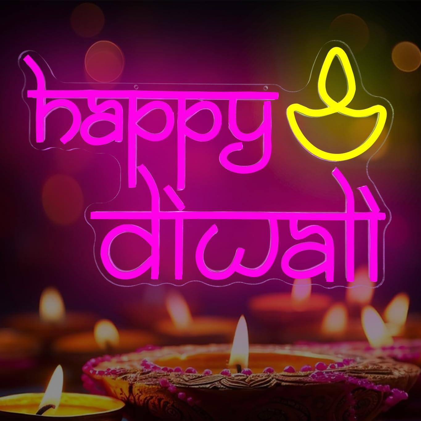 Happy Diwali Neon Sign USB Pow - Home Bar Signs recensione e prezzo