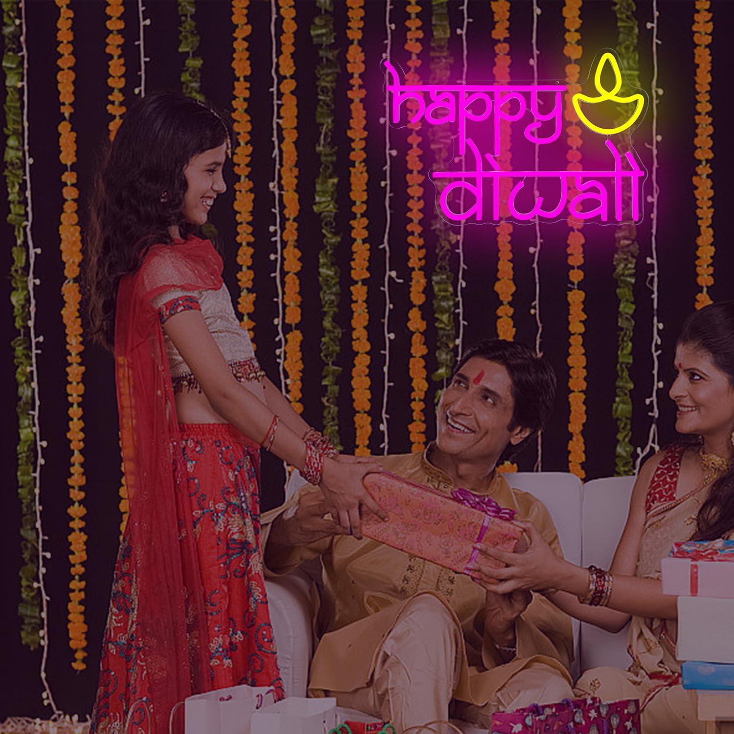 Happy Diwali Neon Sign USB Pow - Home Bar Signs recensione e prezzo