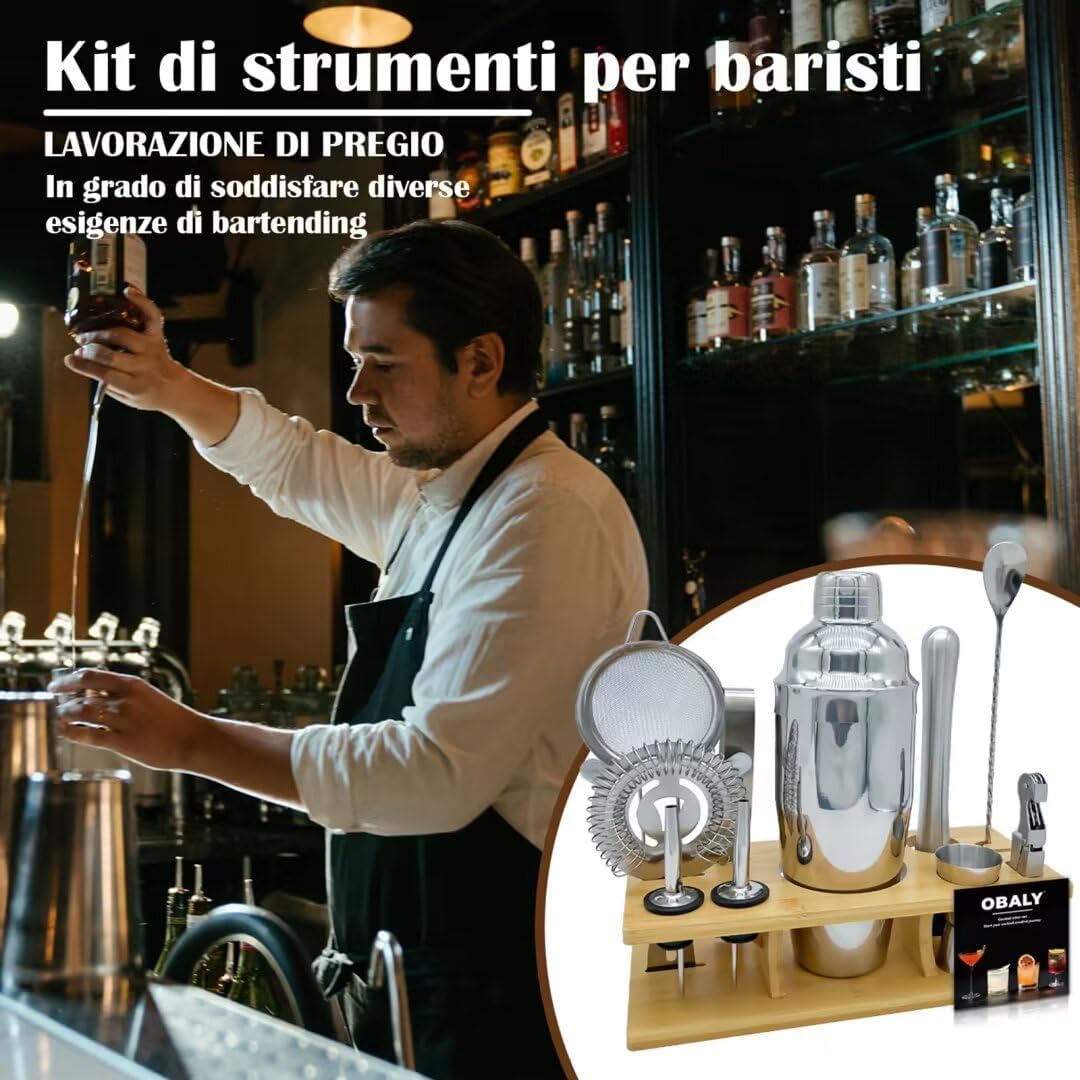 11-Piece Bartender Kit With Co - Boston Shaker Set recensione e prezzo