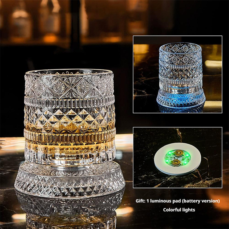360° Rotating Whiskey Glass wi - Old Fashioned Glass recensione e prezzo