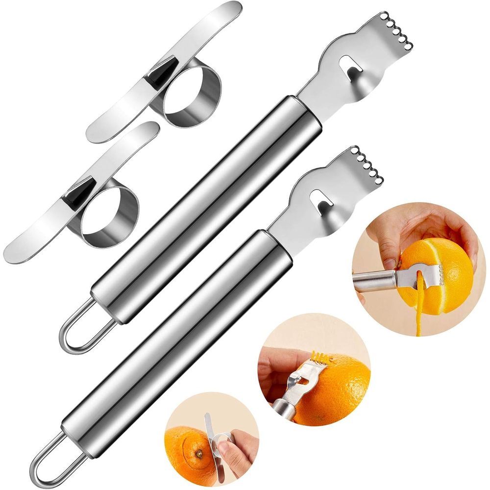 4-Piece Stainless Steel Lemon  - Peeler Channel Knife recensione e prezzo