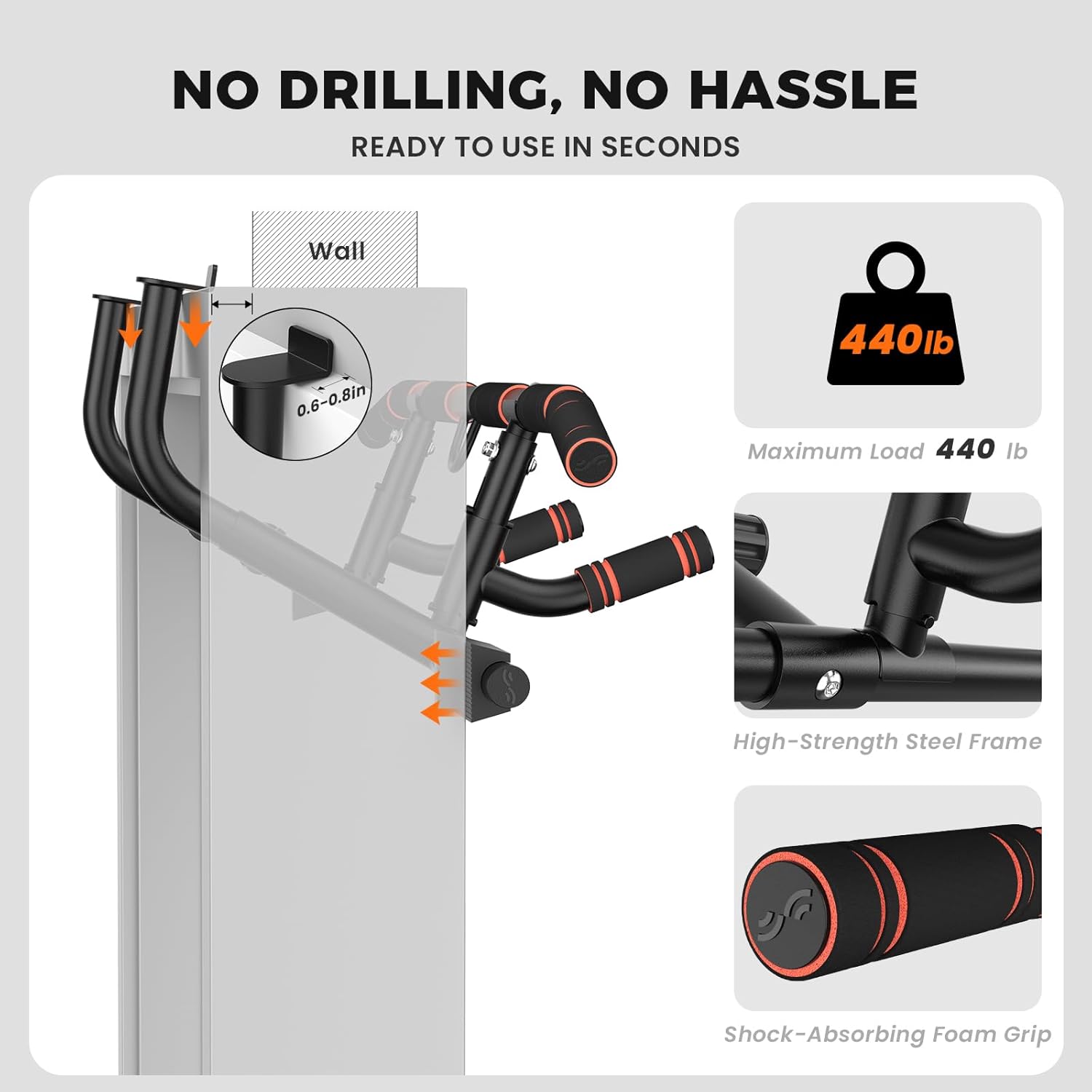 Door Pull Up Bar for Doorway w - Home Bar And Gym recensione e prezzo