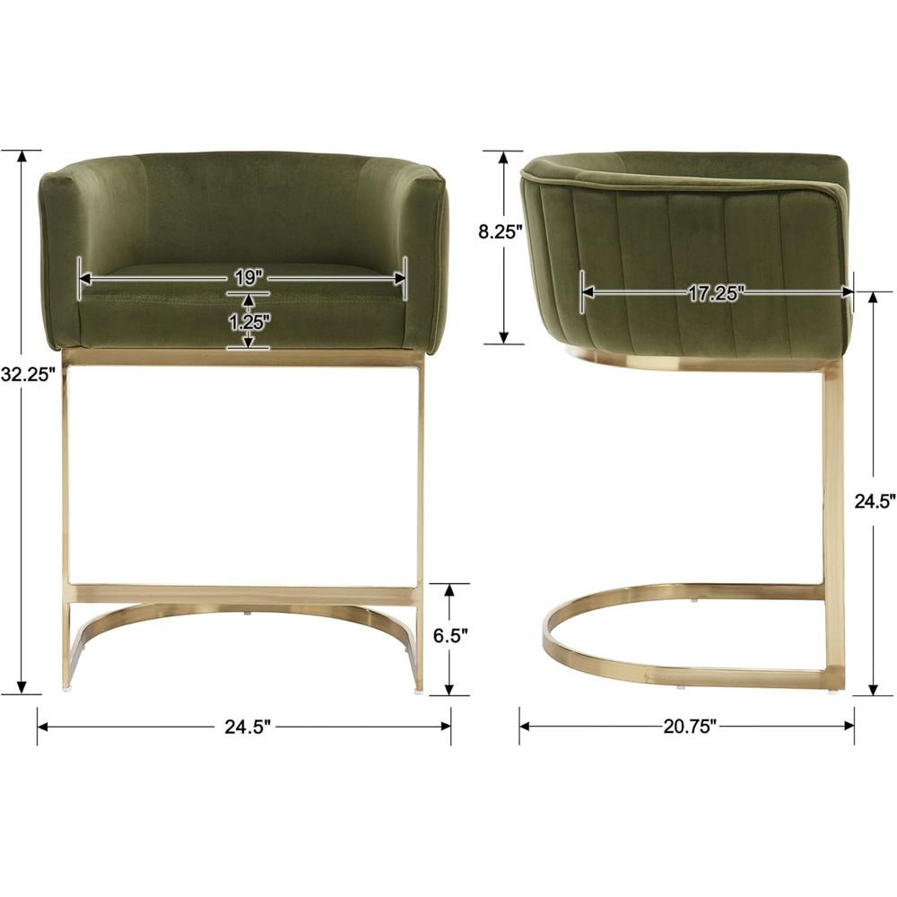 24 Velvet Upholstered Counter  - Home Bar And Counter recensione e prezzo