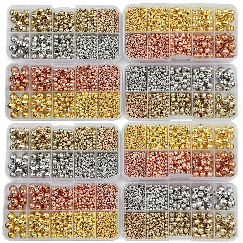 950PCS CCB 3/4/6/8/10MM Gold S - Bar Cart Gold recensione e prezzo