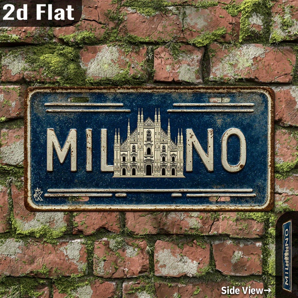 Custom 2D Printed Milan Italy  - Home Bar Signs recensione e prezzo