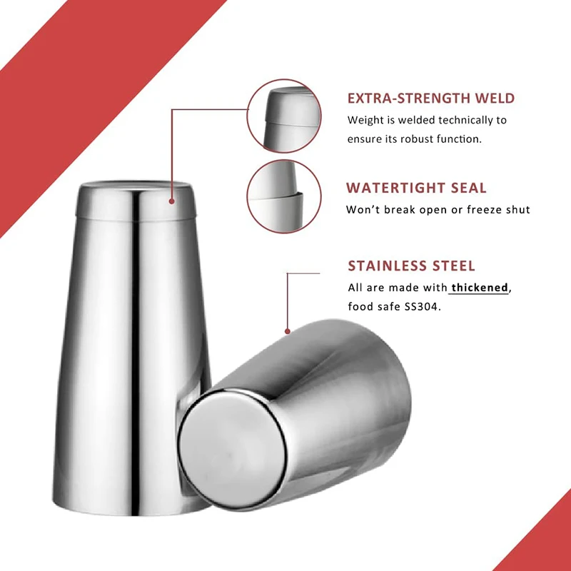 18oz & 28oz Cocktail Shaker Se - Boston Shaker Set recensione e prezzo