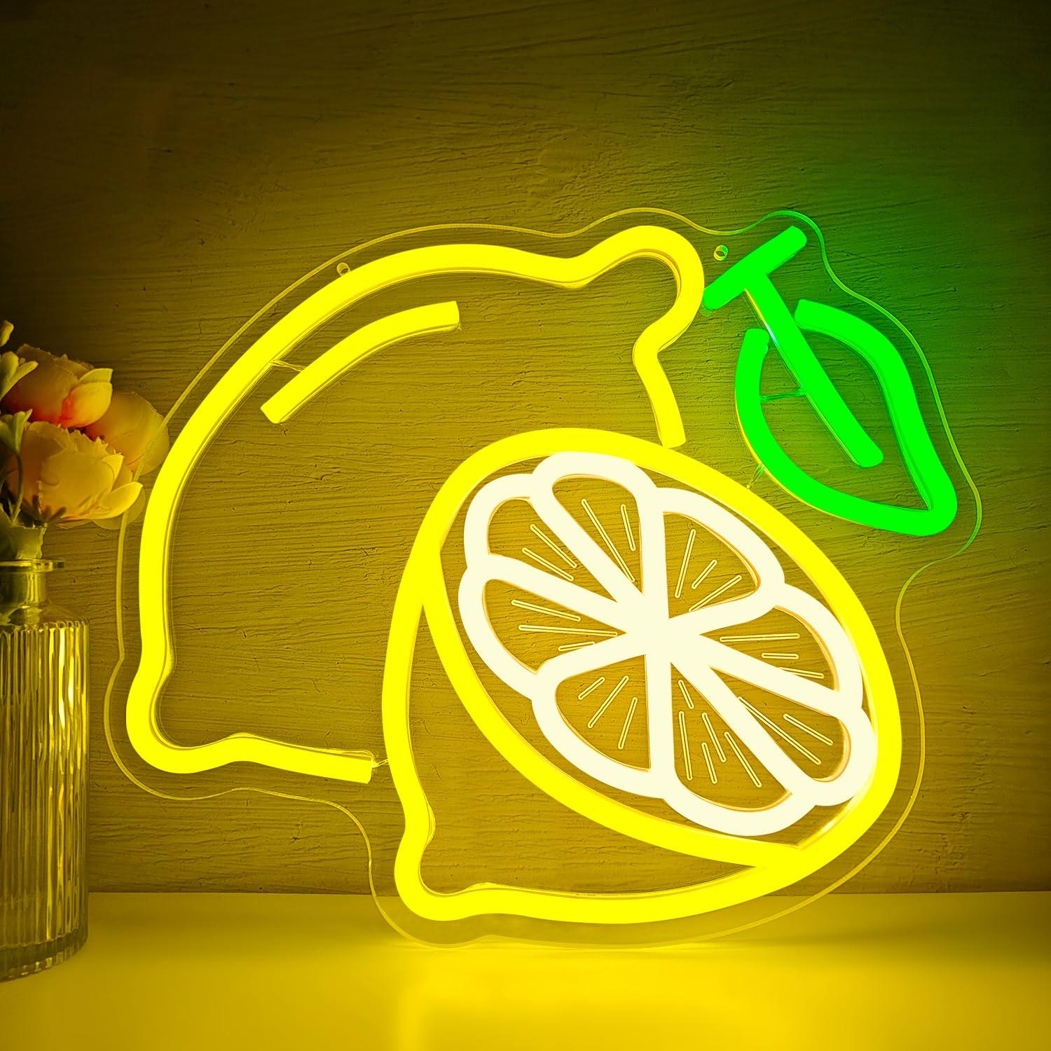 Lemon Neon Sign Dimmable LED L - Home Bar Signs recensione e prezzo