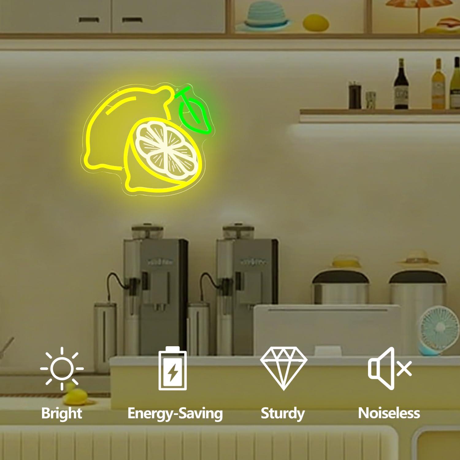 Lemon Neon Sign Dimmable LED L - Home Bar Signs recensione e prezzo