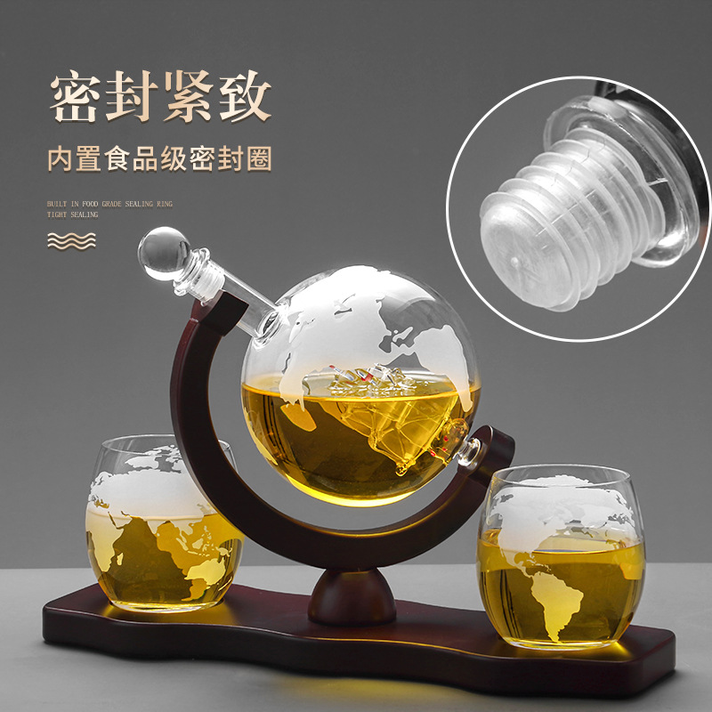 2025 Newest 3PC Glass Globe De - Decanter Globe Set recensione e prezzo