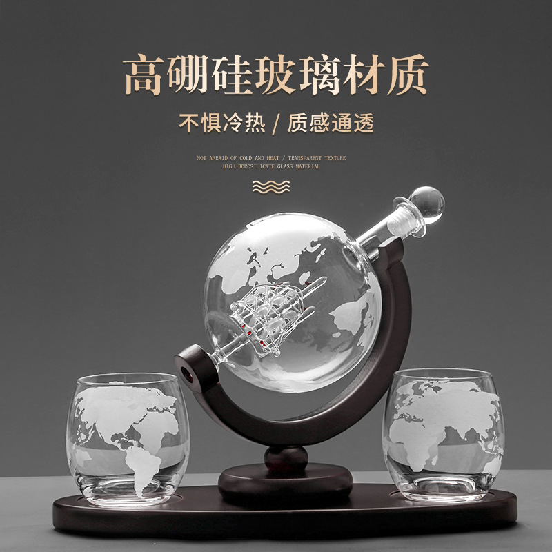 2025 Newest 3PC Glass Globe De - Decanter Globe Set recensione e prezzo
