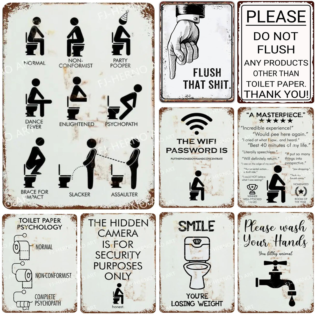 Attention Metal Tin Sign Washi - Home Bar Cafe recensione e prezzo