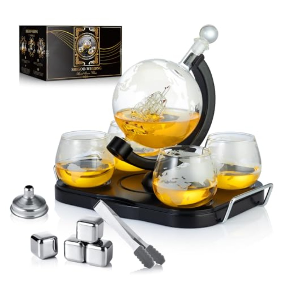 Whiskey Decanter Globe Set Gif - Decanter Globe Set recensione e prezzo