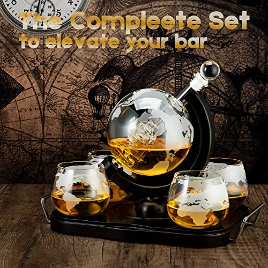 Whiskey Decanter Globe Set Gif - Decanter Globe Set recensione e prezzo