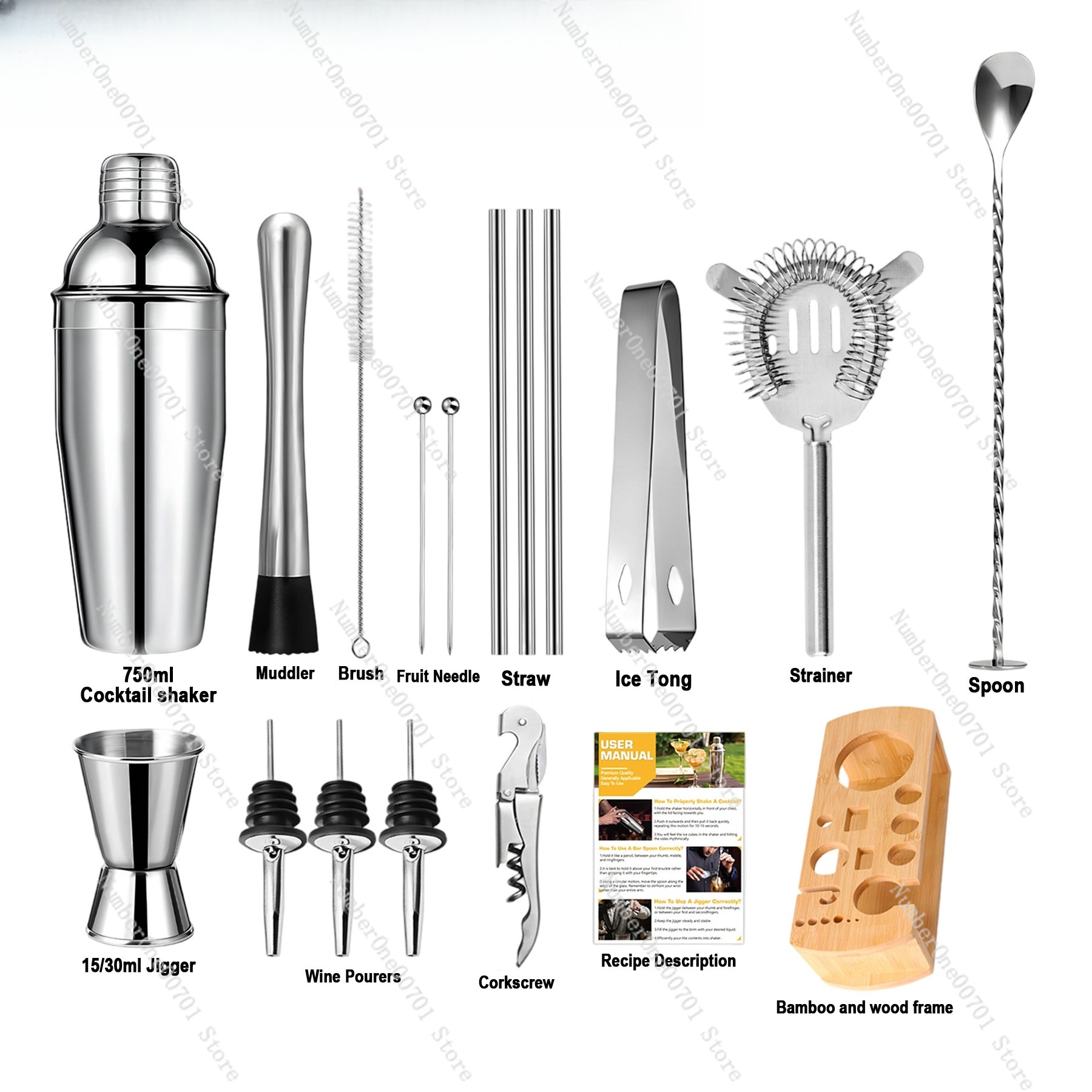 Stainless Steel Cocktail Shake - Boston Shaker Set recensione e prezzo