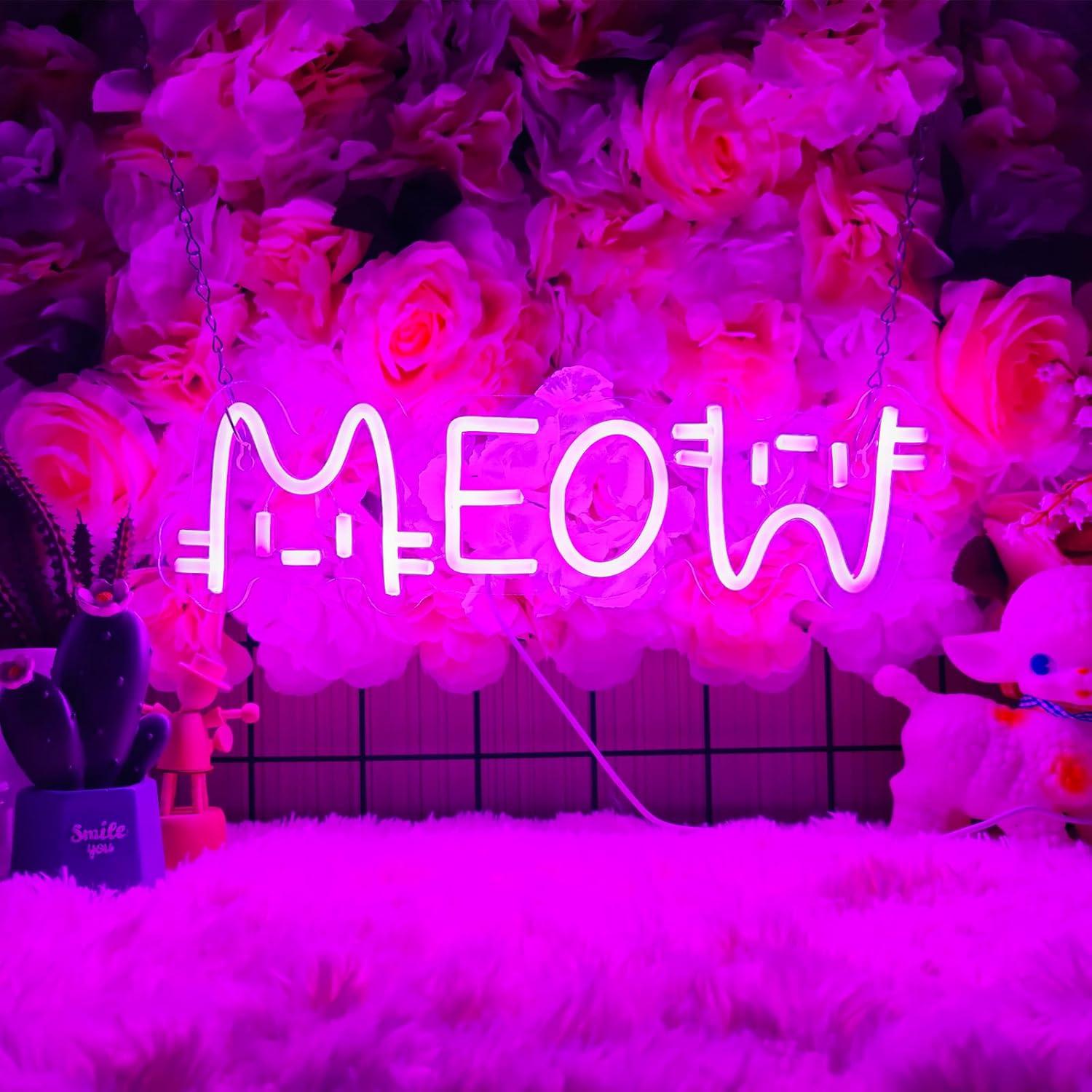 Meow Neon Sign Cat USB Powered - Home Bar Signs recensione e prezzo