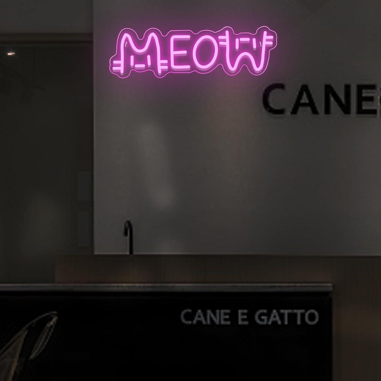 Meow Neon Sign Cat USB Powered - Home Bar Signs recensione e prezzo