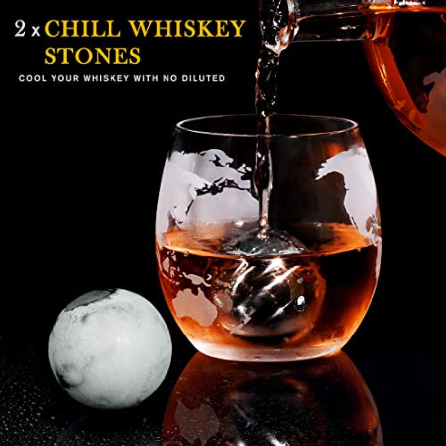 Gifts for Men Dad Fathers Day, - Decanter Globe Set recensione e prezzo