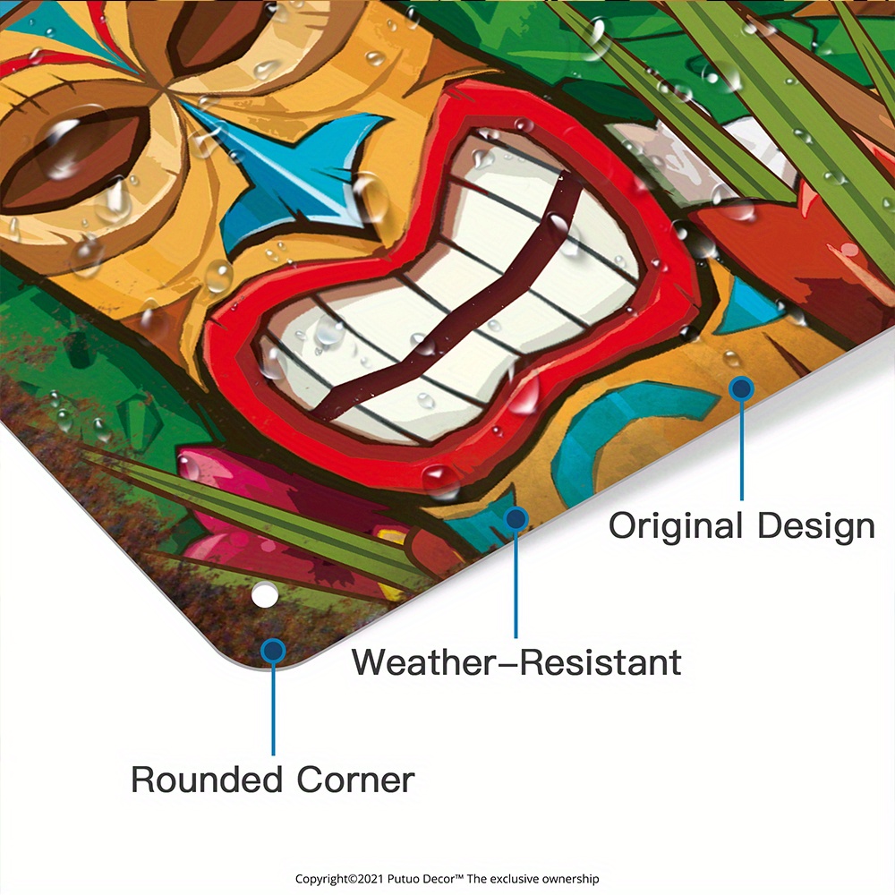 Custom  Decor Tiki Bar Sign, P - Home Bar Cafe recensione e prezzo