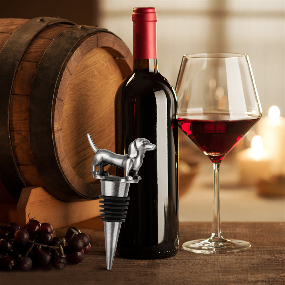Wine Bottle Stopper Dachshund  - Wine Preservation Pump recensione e prezzo