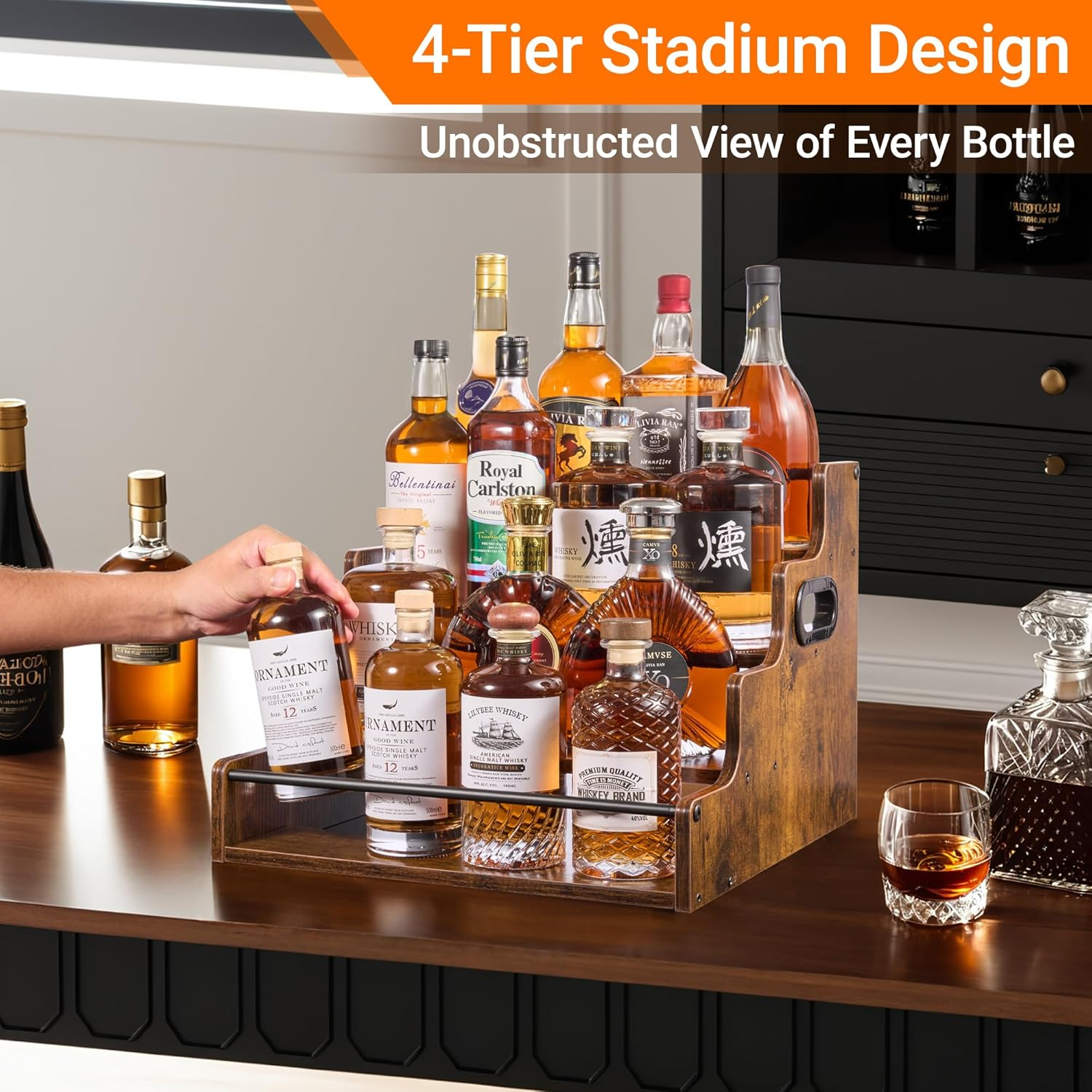 Liquor Bottle Display Shelf, C - Home Bargains recensione e prezzo