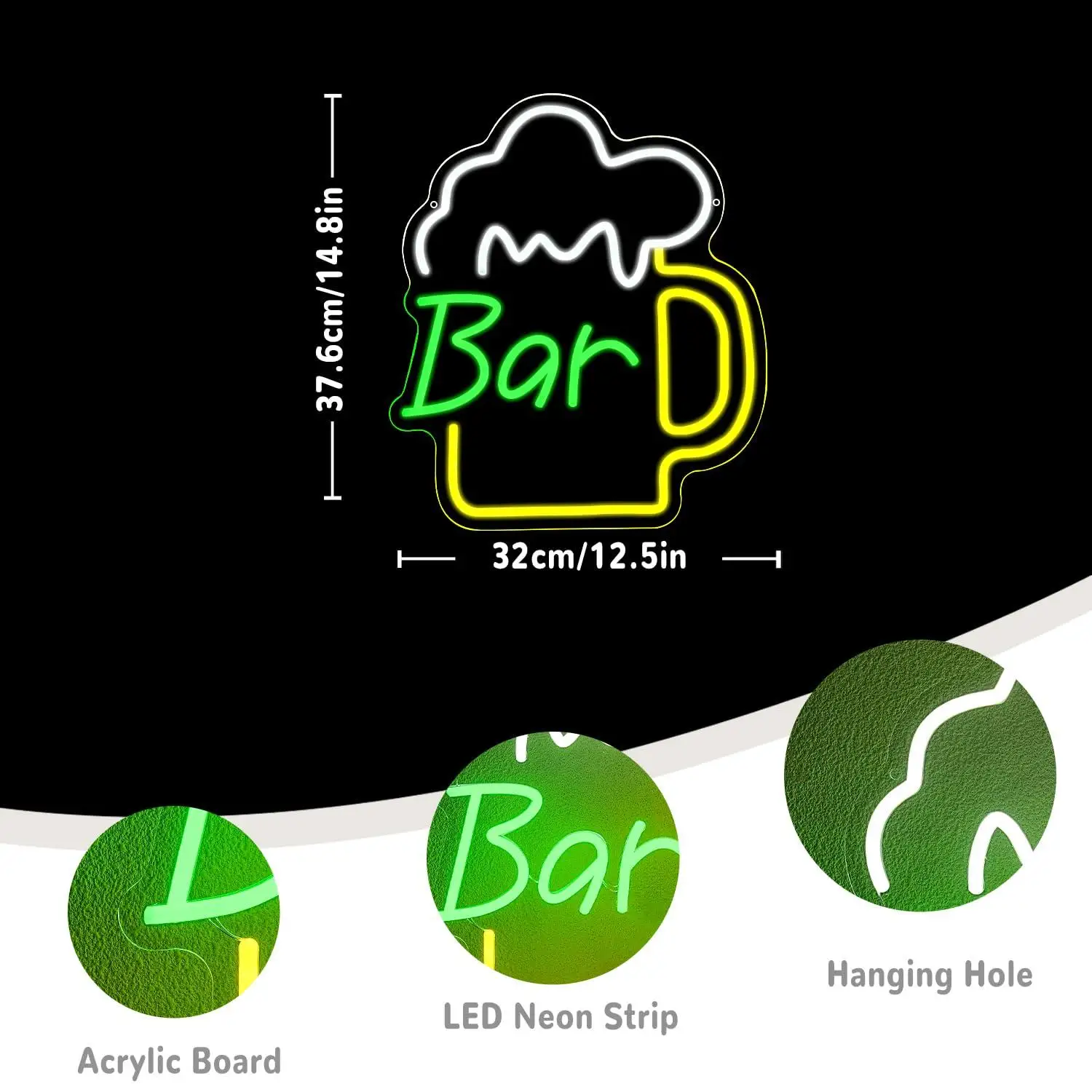 Beer Bar Neon Sign USB Dimmabl - Home Bar Signs recensione e prezzo