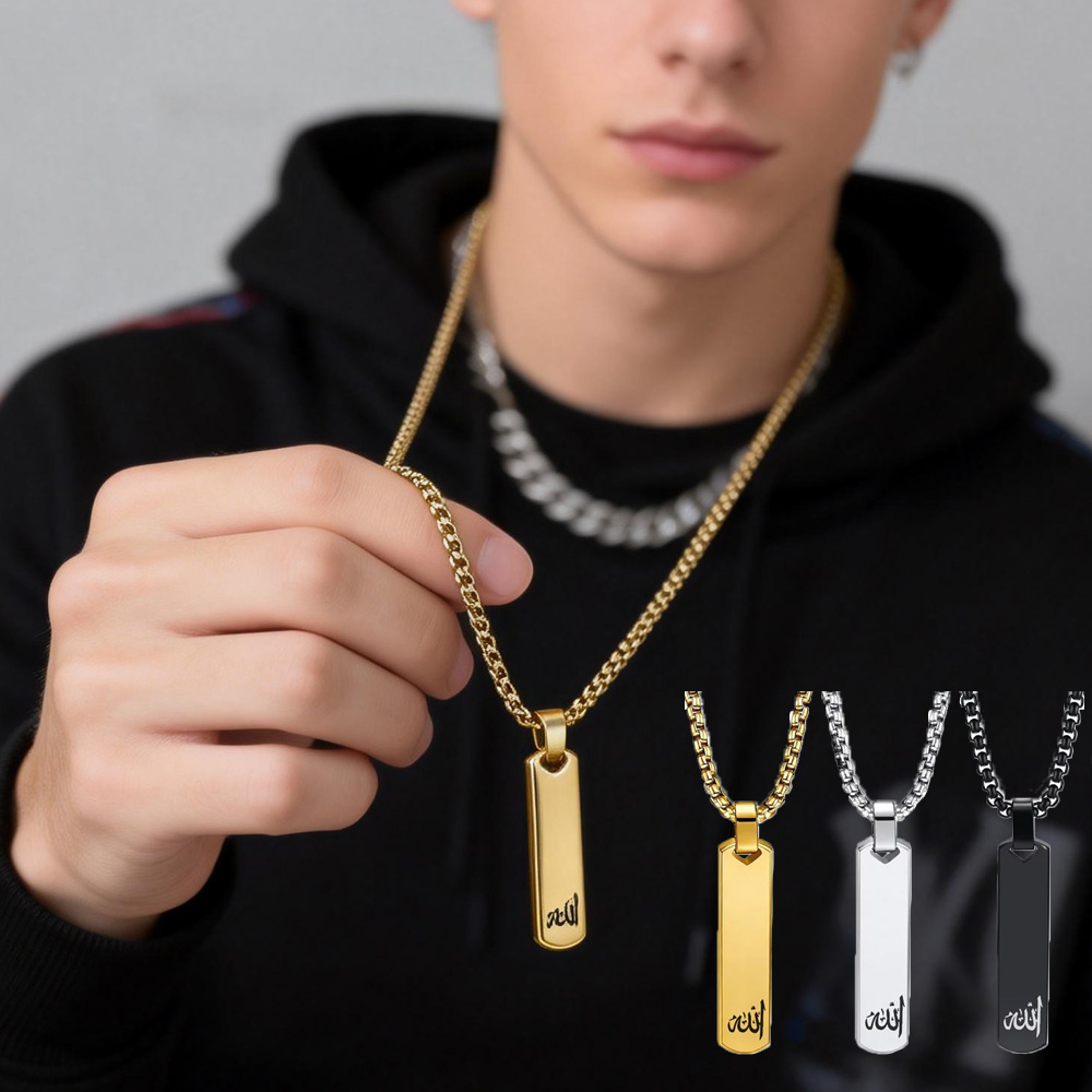 3D Bar Necklace, Cool Simple D - Bar Cart Gold recensione e prezzo