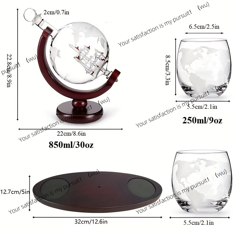 Whiskey Decanter Globe Set wit - Decanter Globe Set recensione e prezzo