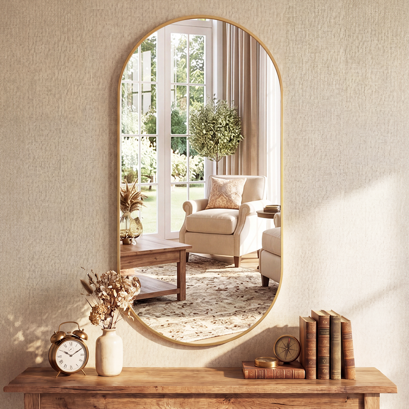 JHK Oval Wall Mirror with Meta - Home Bargains recensione e prezzo